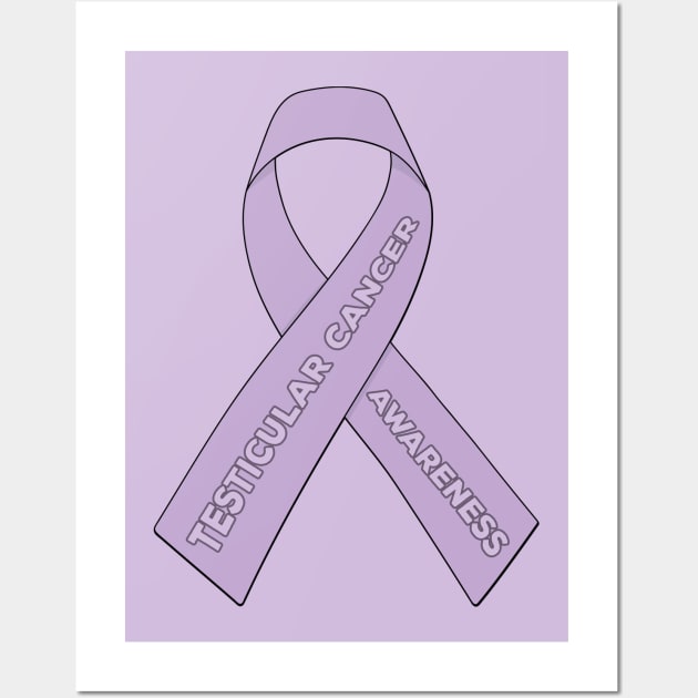 Testicular Cancer Awareness Ribbon Wall Art by DiegoCarvalho